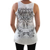 VOCAL Creme Burn Out Tank Top Shirt Crown