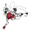 Alchemy Gothic - P630 - Bed Of Blood-Roses Necklace chain view