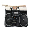 Vintage bicycle coffee picture on small coin purse. 