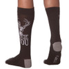 Men's Buck You Crew Socks back view