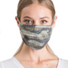 Reusable Camo Ribbed Face Mask