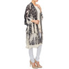 Women's long lace jacket side view