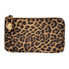 Leopard Wristlet Wallet Crossbody Purse front view