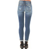 Distressed Jeans with Leopard Print Patch back view