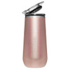 BruMate Insulated Champagne Flute Glitter Rose Gold