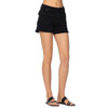 Judy Blue Black Cargo Patch Pocket Shorts front view