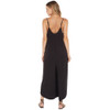 Z Supply Flared Wide Leg Black Jumpsuit back view