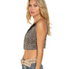 Leopard Print Bralette Crop Top side view