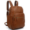 Brown Backpack Purse front view