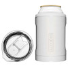 BruMate Hopsulator Duo 2-In-1 Can Cooler Tumbler Glitter White