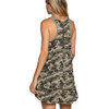 Camo Flowy Babydoll Knit Top back view