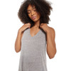 Z Supply Reverie Knot Triblend Dress Heather Grey front view