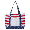 Stars and stripes American flag beach bag. 