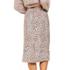 Leopard Print Knit Skirt back view