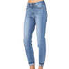 Judy Blue High Rise Cuff Slim Fit Jeans side view