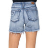 Judy Blue Patch Distressed Washout Cut Off Shorts back view