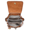 Two-Tone Backpack Purse inside view