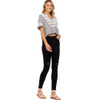 Judy Blue High Waist Skinny Fit Destroyed Black Jeans model view