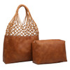 Cognac Brown Shoulder Bag Purse 