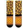 MERGE4 Leopard Animal Print Crew Socks back view