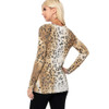 T-Party Leopard Print Long Sleeve Top back view