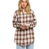 POL Clothing Long Sleeve Plaid Button Down Shirt