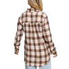 POL Clothing Long Sleeve Plaid Button Down Shirt back view