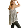 umgee Animal Print Babydoll Tank Top side view