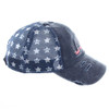 USA Distressed Baseball Cap side view