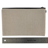 Linen Cosmetic Bag Pouch ruler view