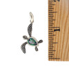 Size of sea turtle pendant. 