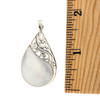 Size of Mother of Pearl pendant. 