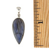 Size of Labradorite silver pendant. 