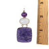 Size of Charoite, Amethyst and Moonstone pendant.