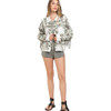 POL Clothing Fringe Camo Jacket model view