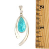 Size of Turquoise pendant.