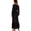 Z Supply Celina Black Maxi Dress back view