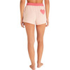 Z Supply Lover Color Block Heart Shorts back view