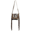 Myra Bag Stellar Hand Tooled Crossbody Bag Purse fringe view