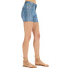 Judy Blue Mid Rise Snake Print Cut Off Shorts side view