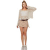 Crochet Thread Boho Style Sweater Cover Up model view