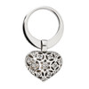 Cubic Zirconia sterling silver, Rhodium-plated ring backside. 