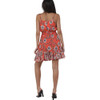 Angie Floral Mini Dress back view