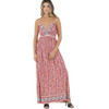 Angie Clothing Red Floral Maxi Dress