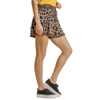 umgee Animal Print Ruffle Hem Shorts side view