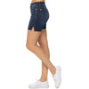 Judy Blue Mid Rise Mid Length Cut Off Shorts 15258 side slit view