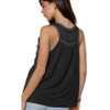 POL Clothing Lace Floral Trim Tank Top back view