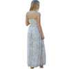 Angie Ivory White Maxi Dress back view