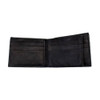 Men's Bi-Fold Genuine Black Leather Wallet Billfold Plain Simple