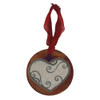 Heart Raku Ornament